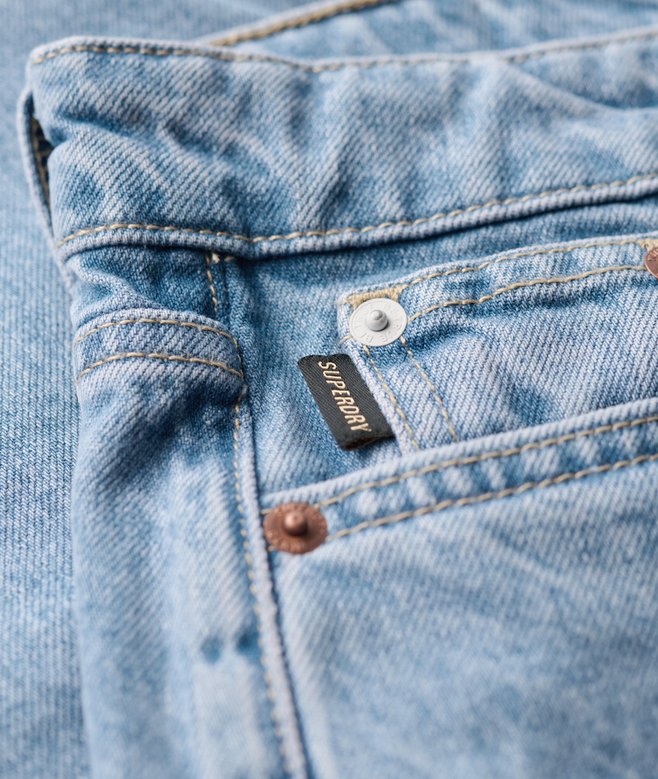 Mid Rise Straight Leg Jean