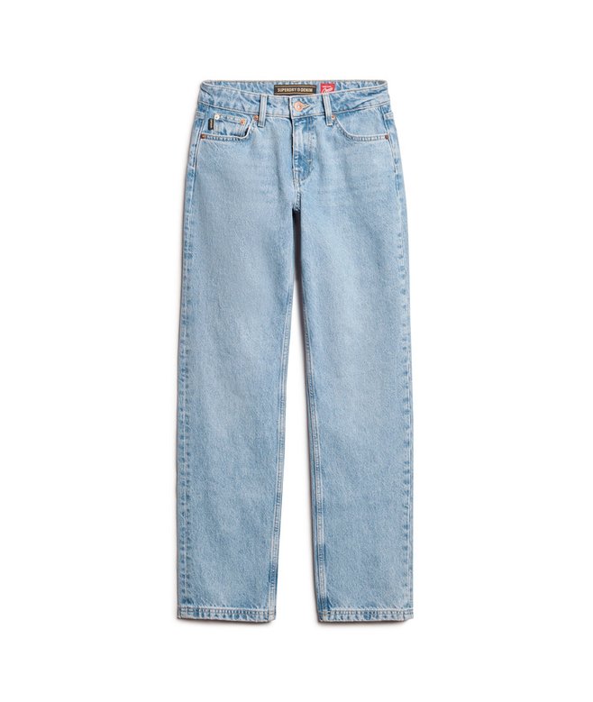 Mid Rise Straight Leg Jean
