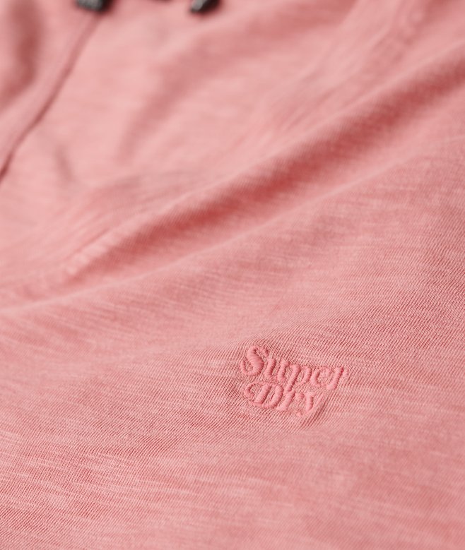 Slub Embroidered V-Neck T-Shirt