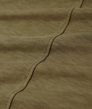 Slub Embroidered V-Neck T-Shirt Image 6