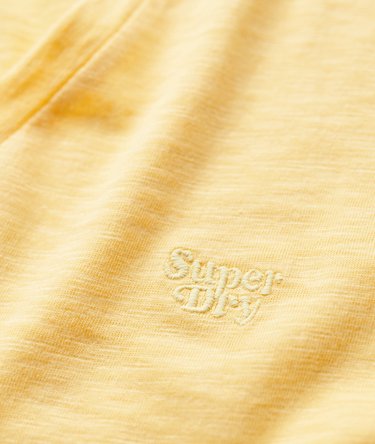 Slub Embroidered V-Neck T-Shirt Image 5