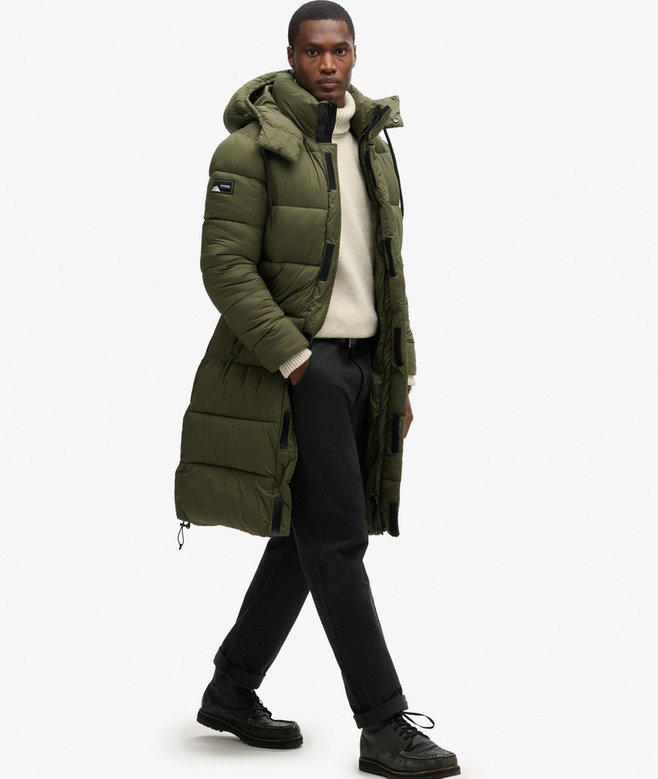Ripstop Longline Puffer Coat
