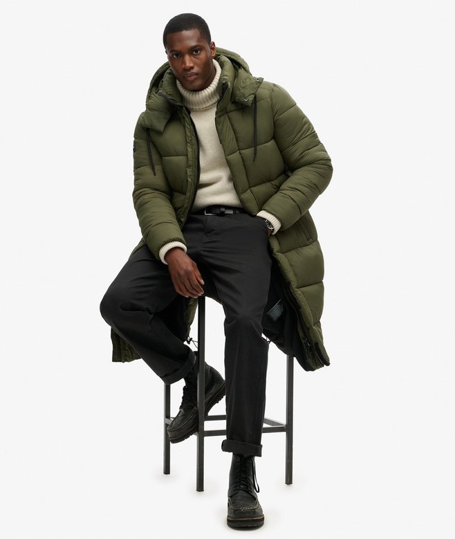Ripstop Longline Puffer Coat