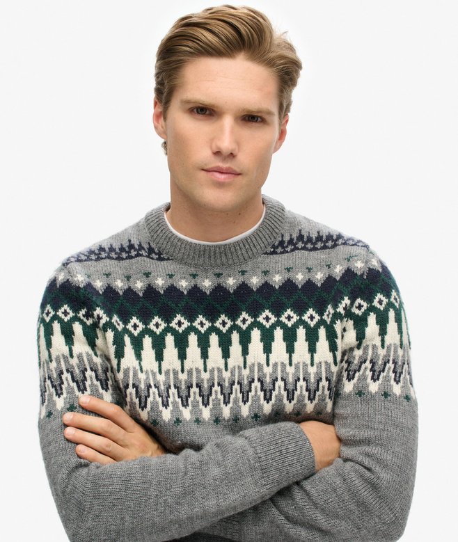 Fairisle Knit Crew Jumper