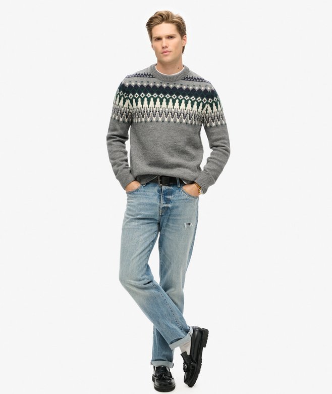 Fairisle Knit Crew Jumper