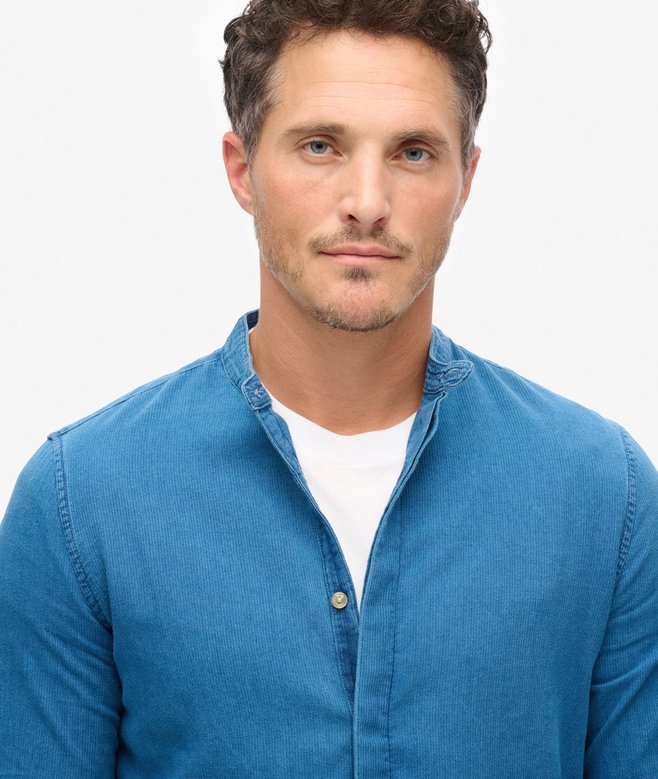 The Merchant Store - Henley Indigo Shirt