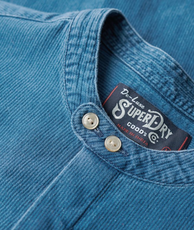 The Merchant Store - Henley Indigo Shirt