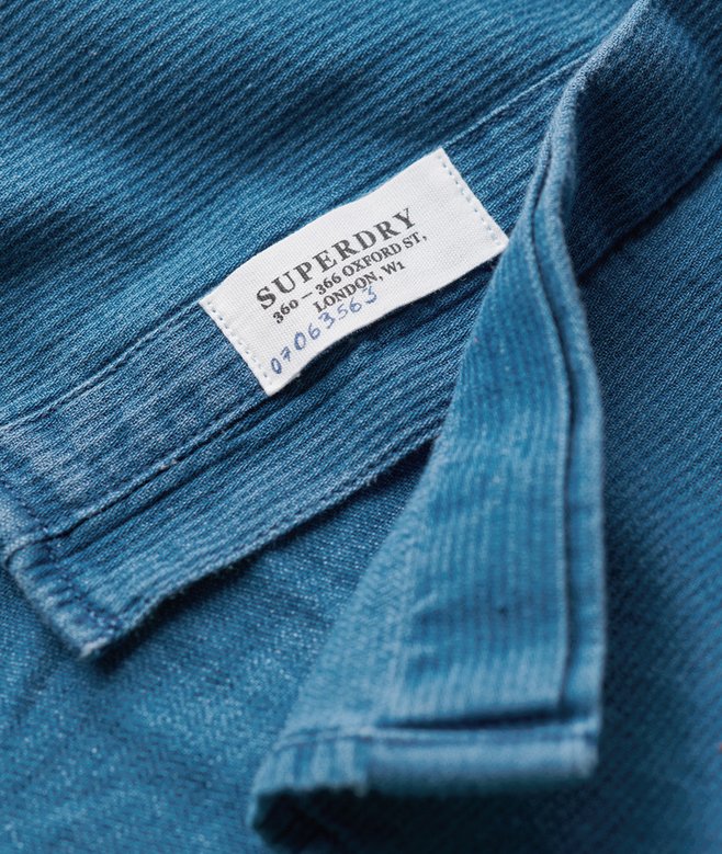 The Merchant Store - Henley Indigo Shirt