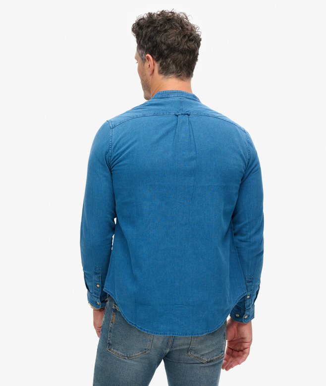 The Merchant Store - Henley Indigo Shirt