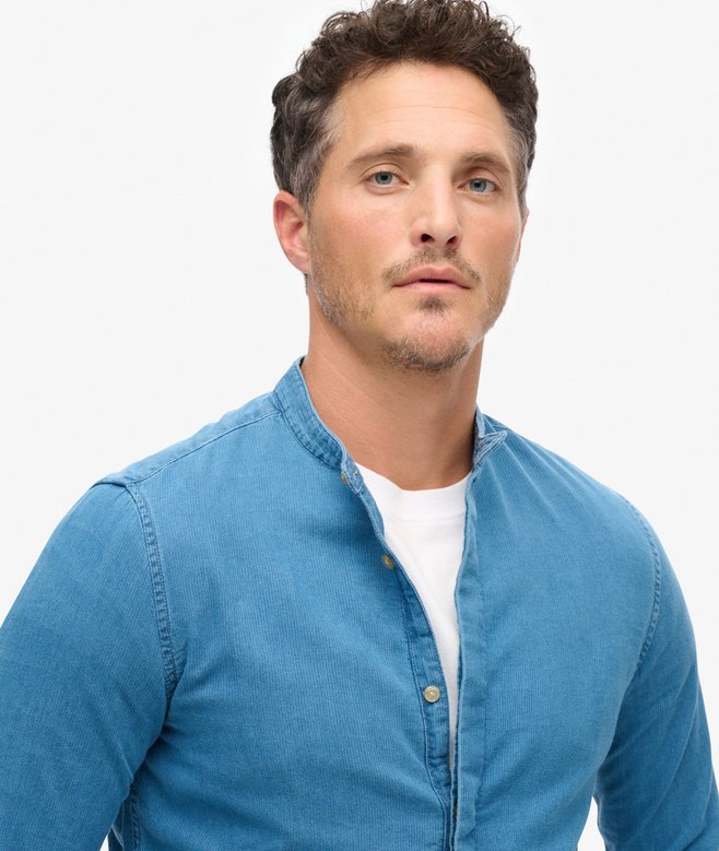 The Merchant Store - Henley Indigo Shirt