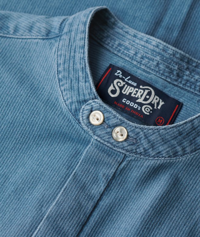 The Merchant Store - Henley Indigo Shirt