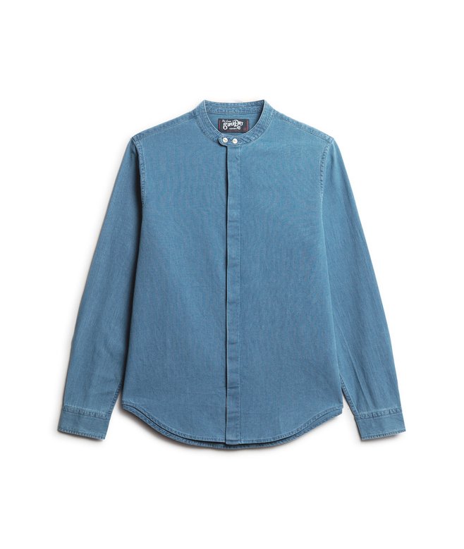 The Merchant Store - Henley Indigo Shirt