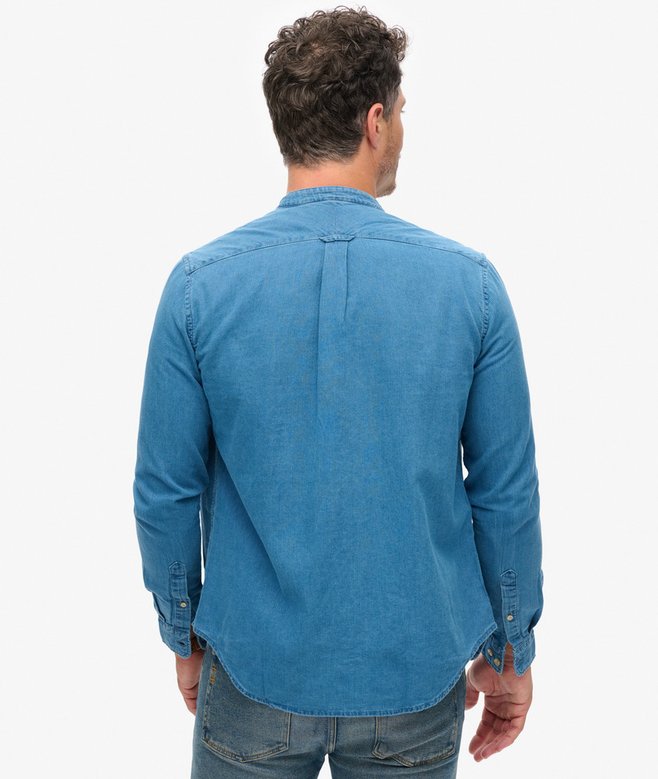 The Merchant Store - Henley Indigo Shirt