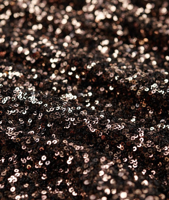 Sleeveless Sequin A Line Mini Dress