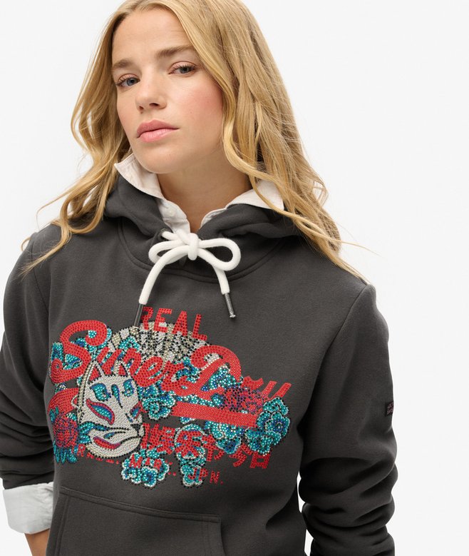 Tokyo Vintage Logo Graphic Hoodie