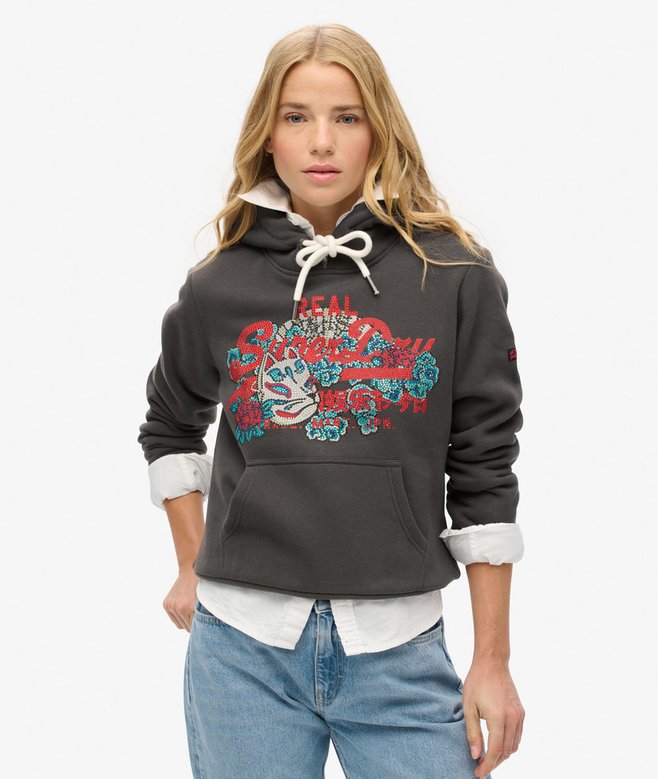 Tokyo Vintage Logo Graphic Hoodie