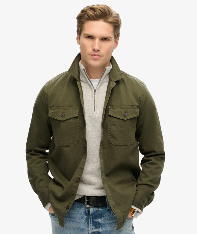 The Merchant Store - Herringbone Overshirt