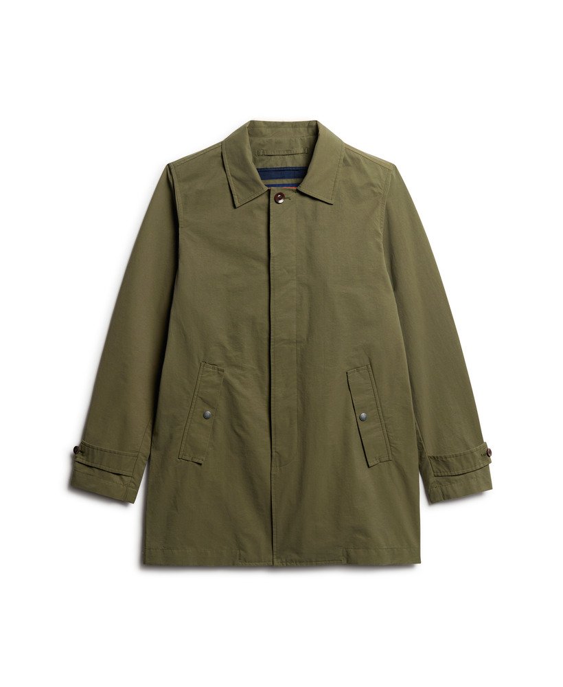 mens The Merchant Store - Car Coat in Chive Green | Superdry CA-EN
