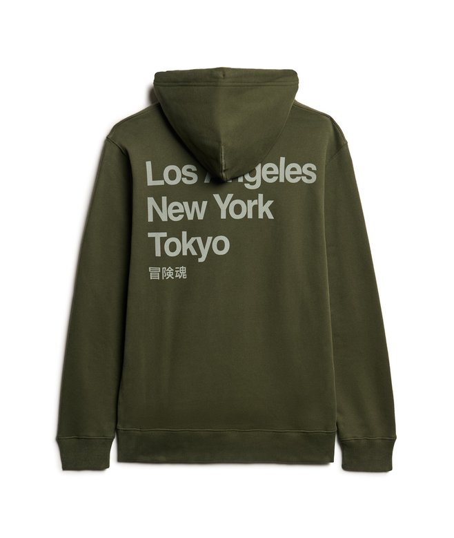 Core Logo City Loose Fit Hoodie