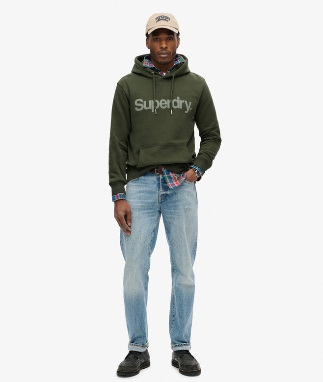 Core Logo City Loose Fit Hoodie