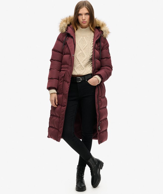 Everest Faux Fur Longline Coat