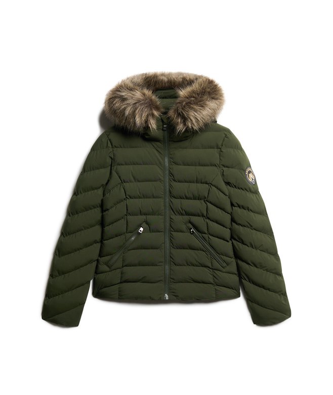 Fuji Faux Fur Hooded Padded Jacket