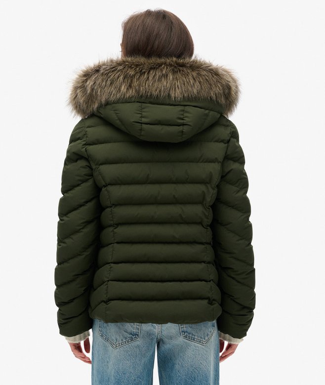 Fuji Faux Fur Hooded Padded Jacket