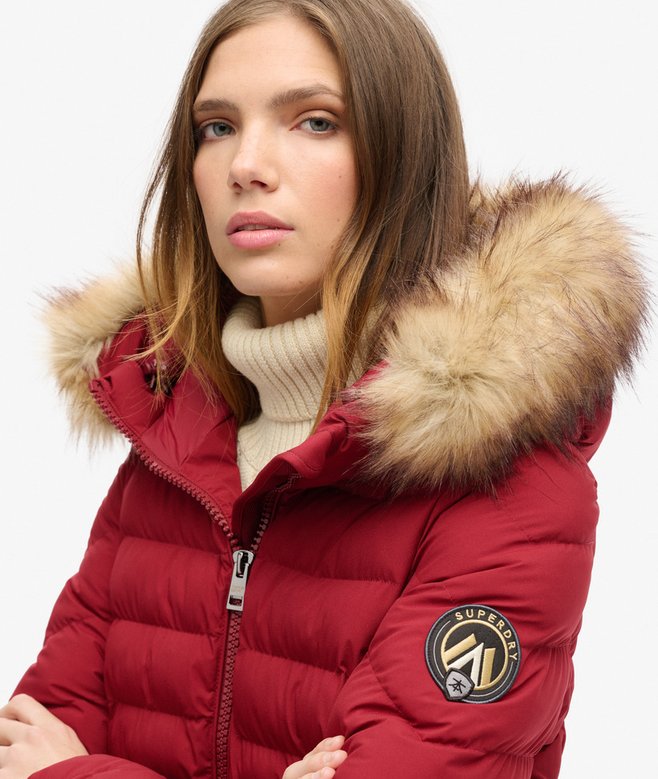Fuji Faux Fur Hooded Padded Jacket