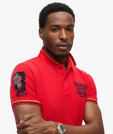 Chinese New Year Superstate Polo Shirt Image 3
