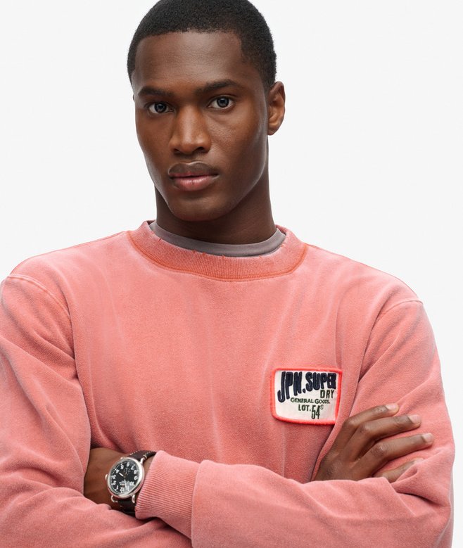 Mechanic Loose Fit Crew Sweatshirt