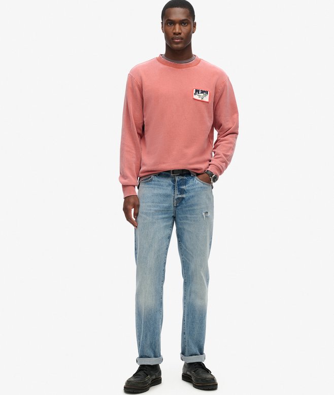 Mechanic Loose Fit Crew Sweatshirt