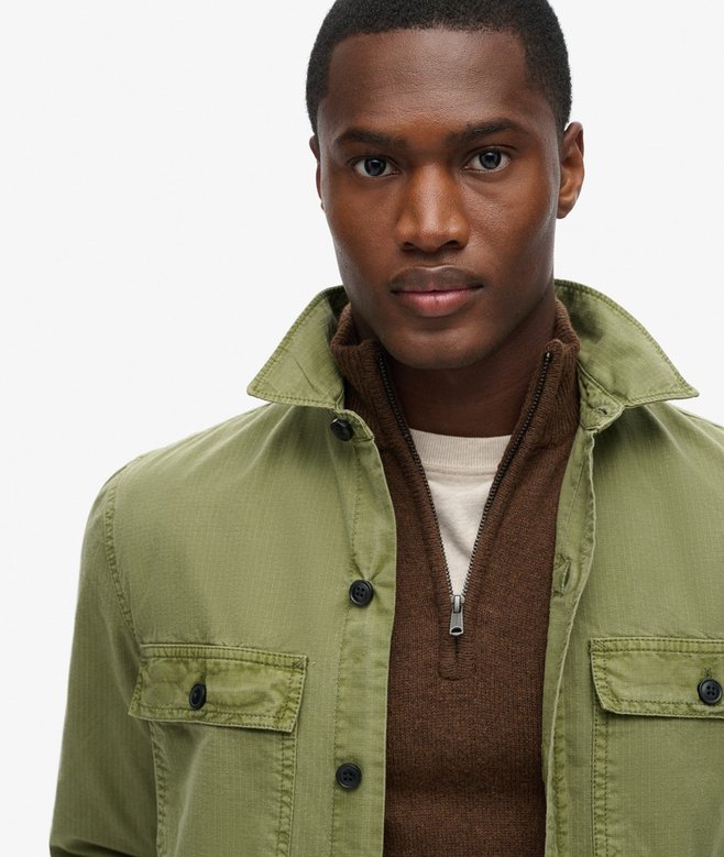 Military Long Sleeve Overshirt