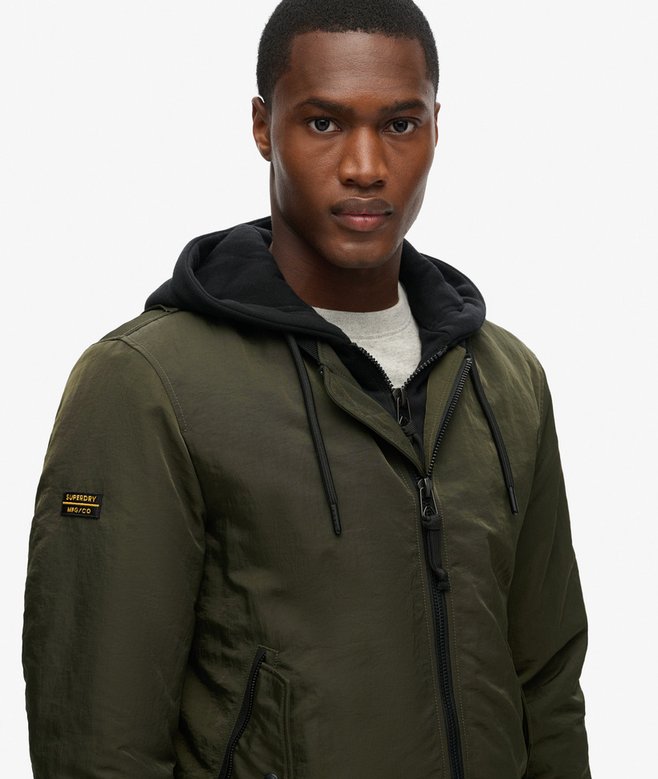 Military Hooded MA1 Jacket