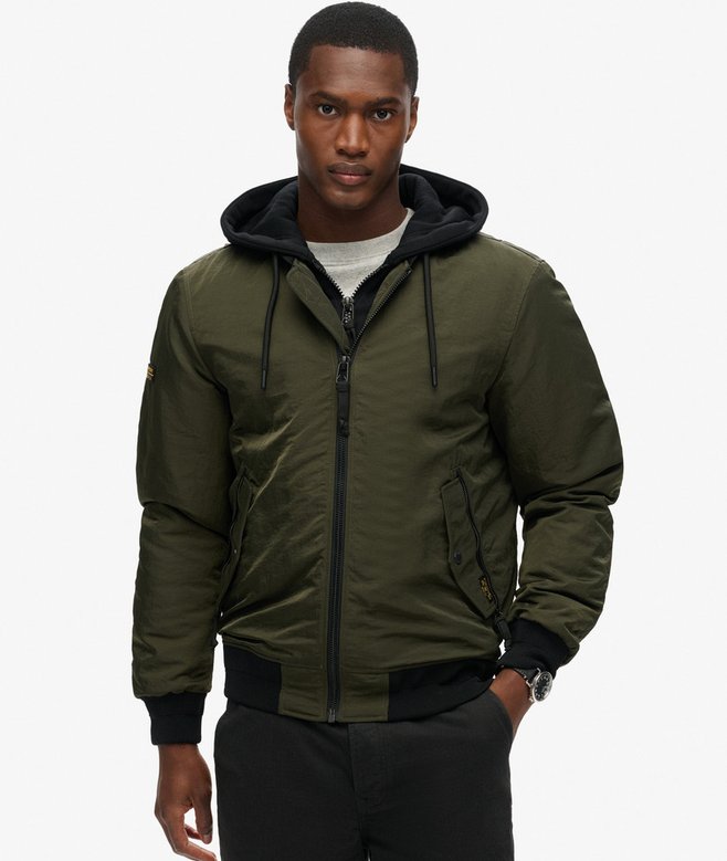 Military Hooded MA1 Jacket