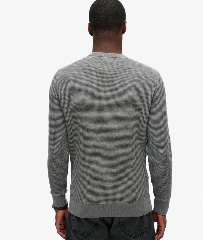 Textured Crew Knitted Jumper