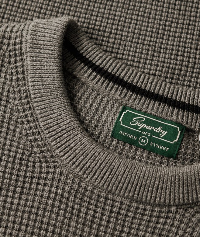 Textured Crew Knitted Jumper