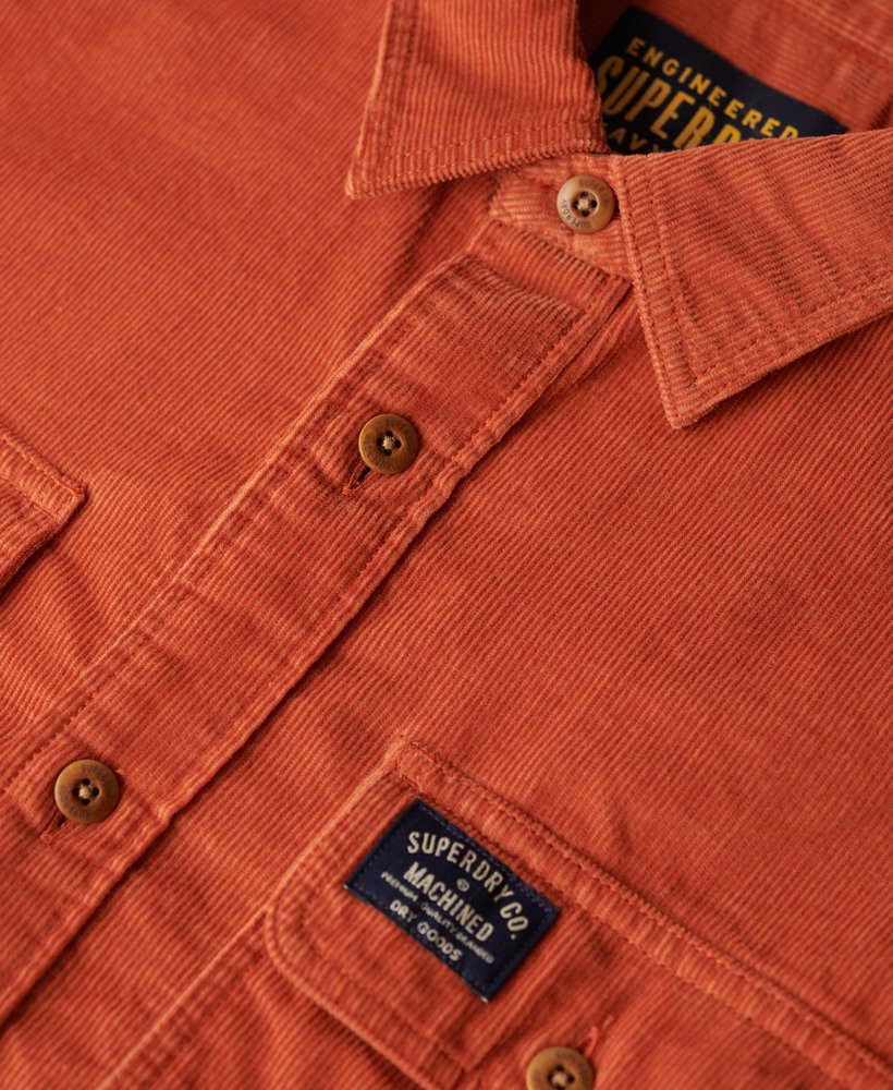 50s corduroy shirt サーモンピンク　オレンジ　ウエスタン mens Trailsman Relaxed Fit Corduroy Shirt in BURNT ORANGE