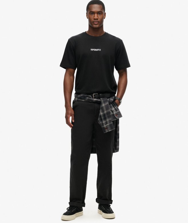 Micro Logo Graphic Loose T-Shirt