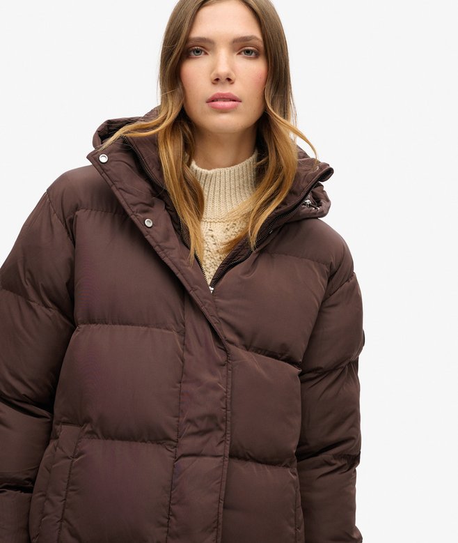 Maxi Hooded Puffer Coat
