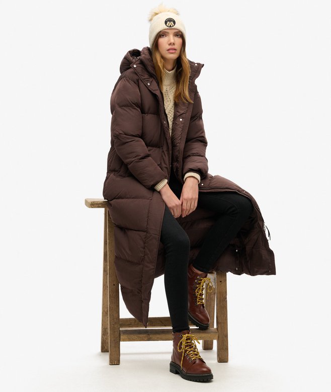 Maxi Hooded Puffer Coat