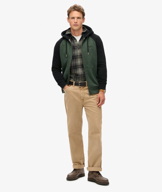 Essential Baseball Zip Hoodie
