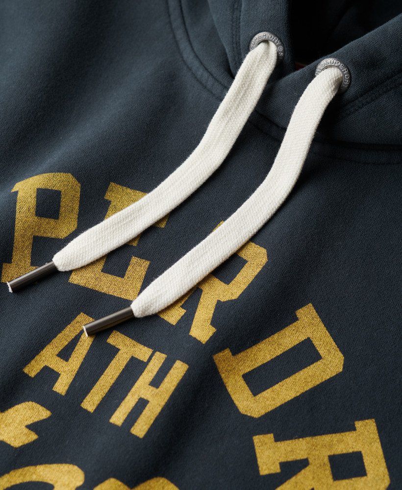 mens Track & Field Graphic Hoodie in Eclipse Navy | Superdry CA-EN