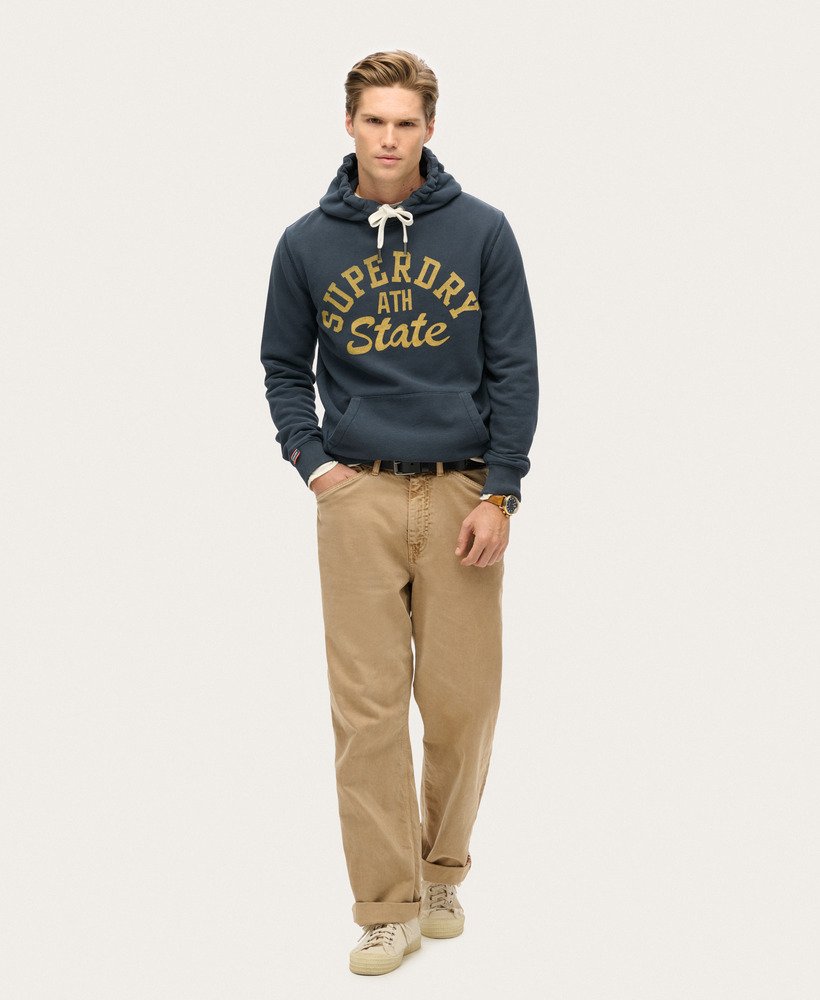 トップス Field Graphic Hoodie mens Track & Field Graphic Hoodie in Eclipse Navy | Superdry CA-EN