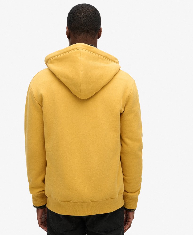 mens Essential Logo Zip Hoodie in Winter Gold | Superdry CA-EN