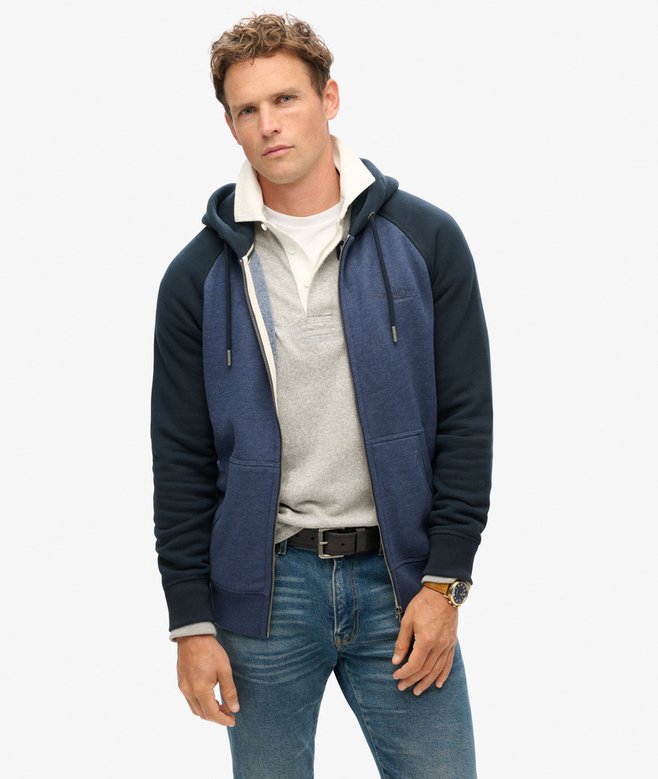 Essential Baseball Zip Hoodie