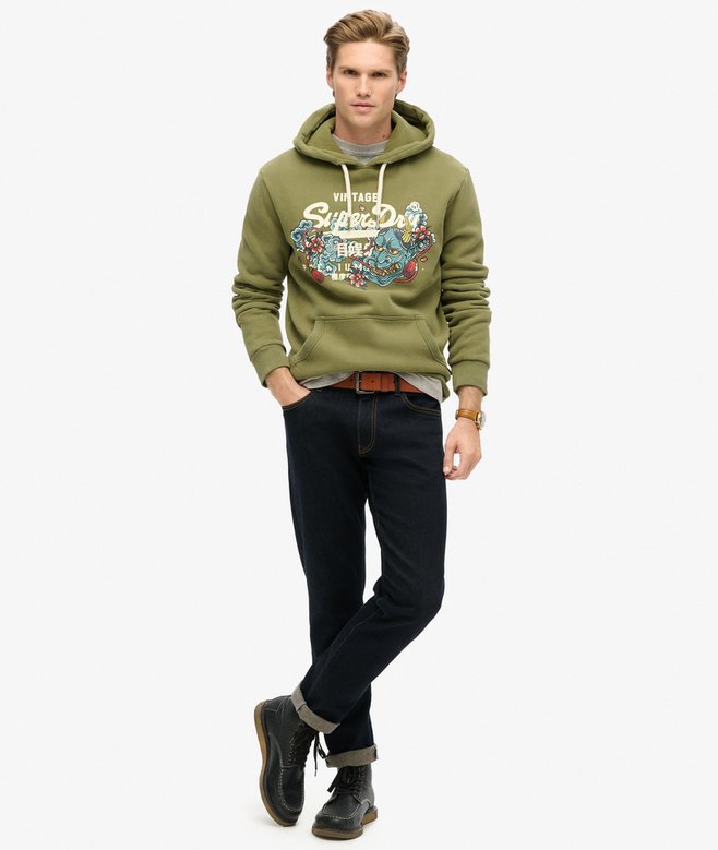 Tokyo Vintage Logo Graphic Hoodie
