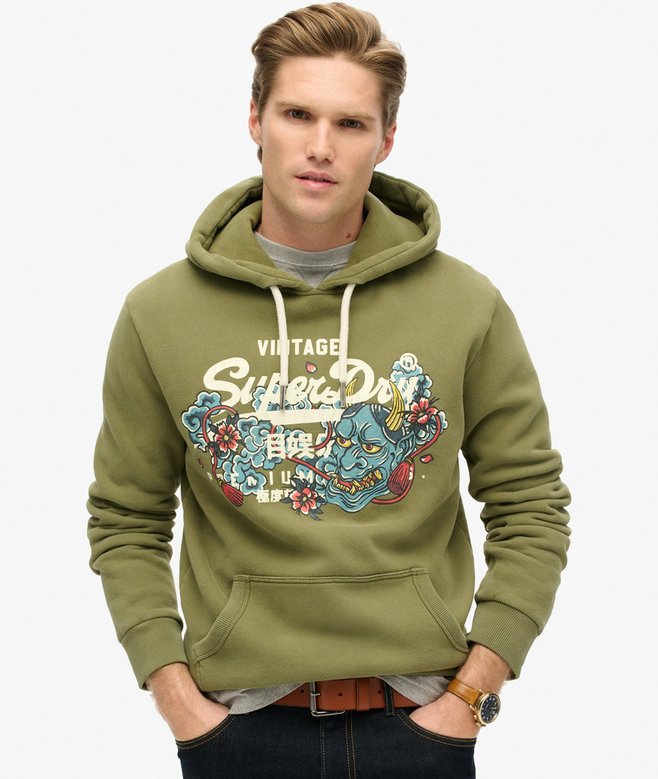 Tokyo Vintage Logo Graphic Hoodie