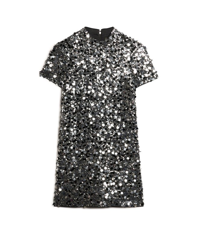 Sequin T-Shirt Mini Dress