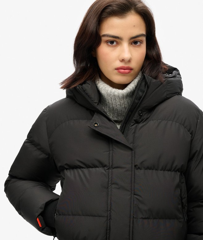 Giacca sportiva con cappuccio Maglia di cotone e cachemire bianca