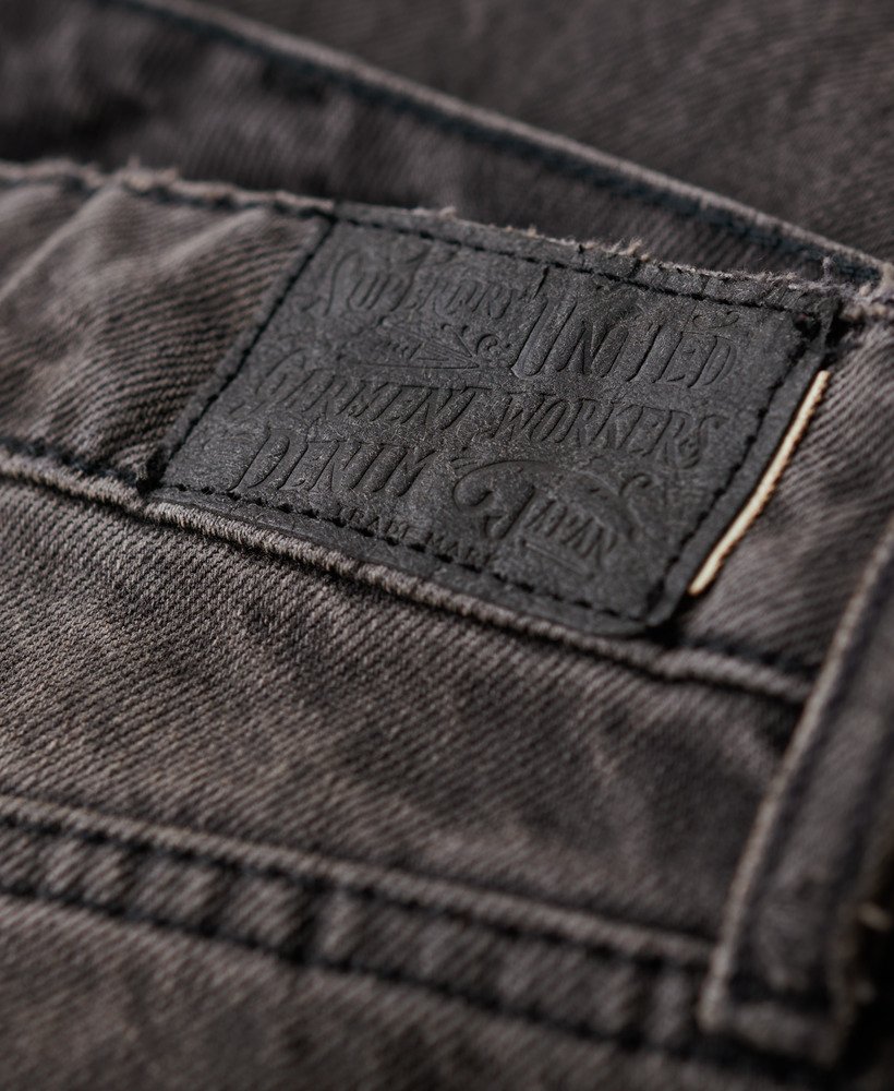 womens Organic Cotton Wide Leg Jeans in Lenox Grey | Superdry US